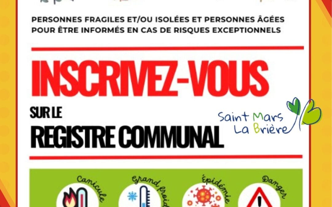 Registre communal des personnes vulnérables
